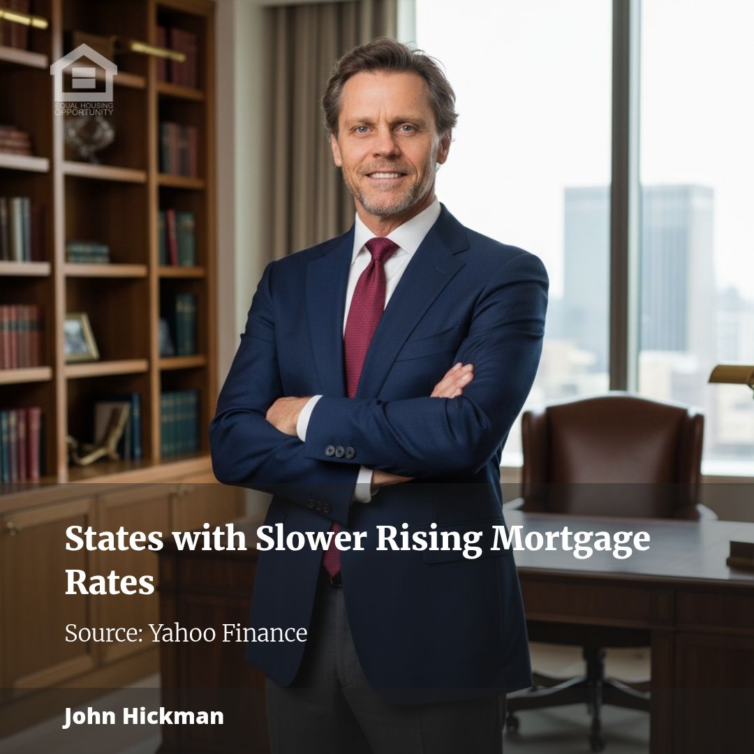Map: Mortgage rates are rising slower in these states